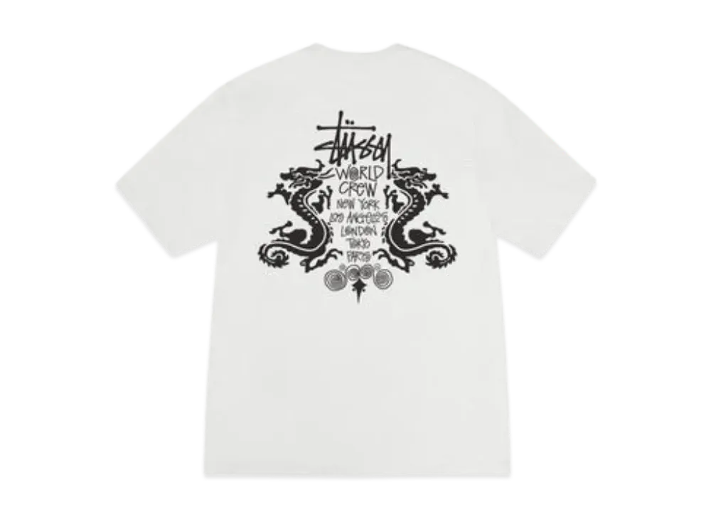 Stussy Double Dragon Tee Pigment Dyed "Natural"
