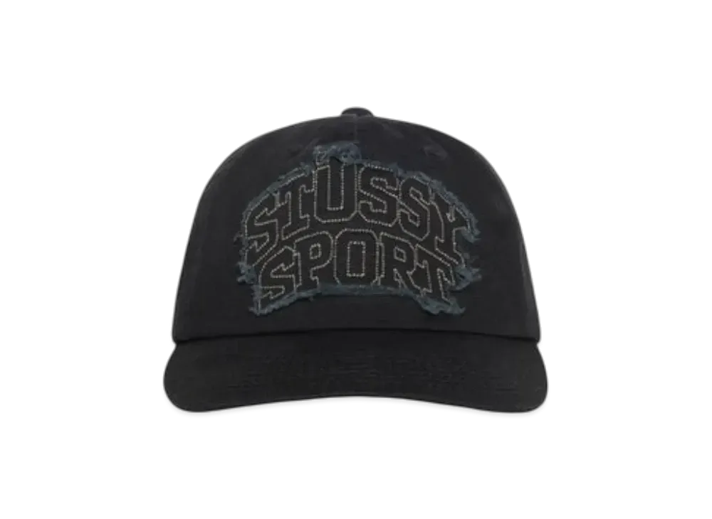 Stussy Mid-Depth Sport Patch Snapback "Black"