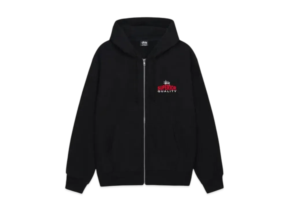 Stussy Superior Quality Zip Hoodie "Black"