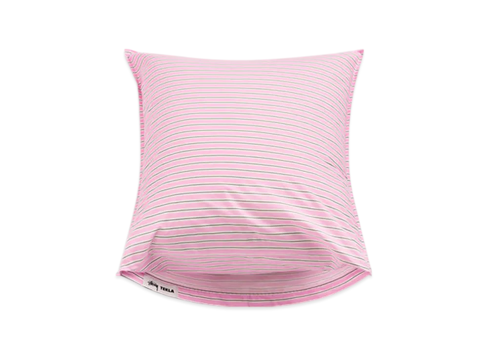 Stussy x Tekla Percale Pillow Sham Queen Size "Pink Stripes"