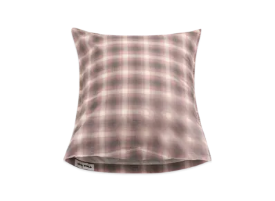Stussy x Tekla Percale Pillow Sham King Size "Red Plaid"
