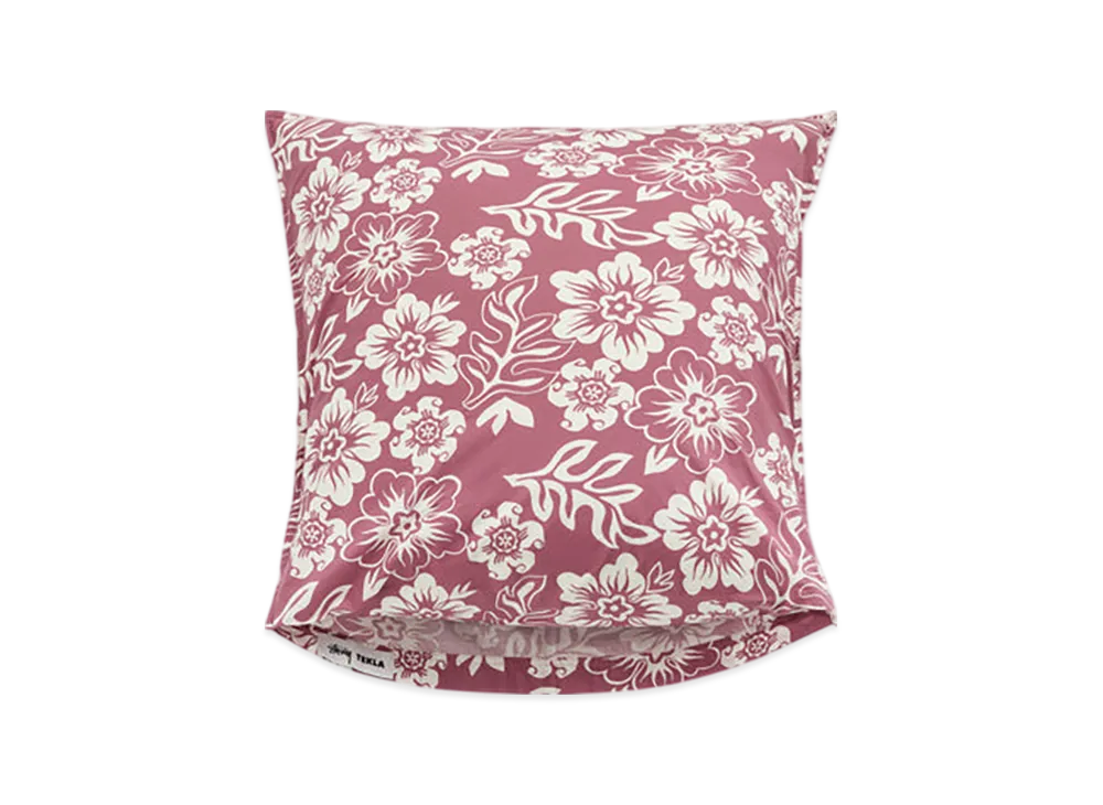 Stussy x Tekla Percale Pillow Sham King Size "Red Hawaiian"