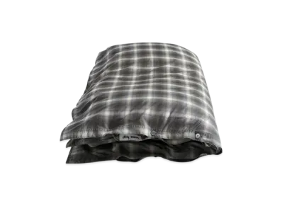 Stussy x Tekla Percale Duvet Cover King Size "Black Plaid"