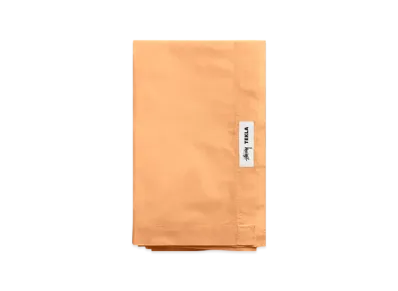 Stussy x Tekla Percale Flat Sheet King Size "Apricot"