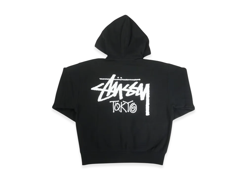 Stussy Tokyo Exclusive Zip Hoodie (2025) 25S3973987/25F3973987 "Black"