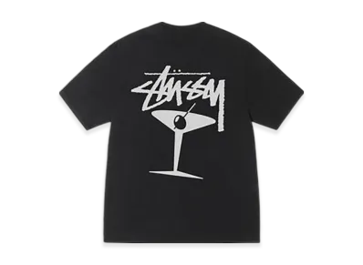 Stussy Martini Tee Pigment Dyed "Black"