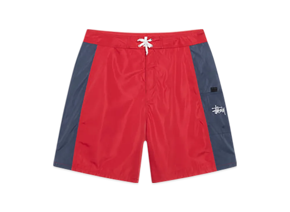 Stussy Paneled Board Short "Red"