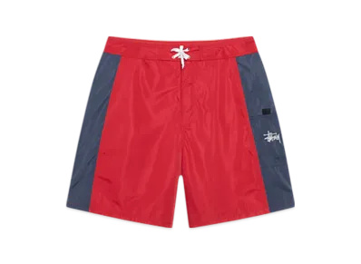 Stussy Paneled Board Short "Red"