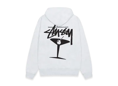 Stussy Martini Zip Hoodie "Ash Heather"