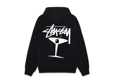 Stussy Martini Zip Hoodie "Black"