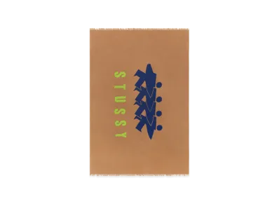 Stussy Linen Surfman Beach Blanket "Brown"