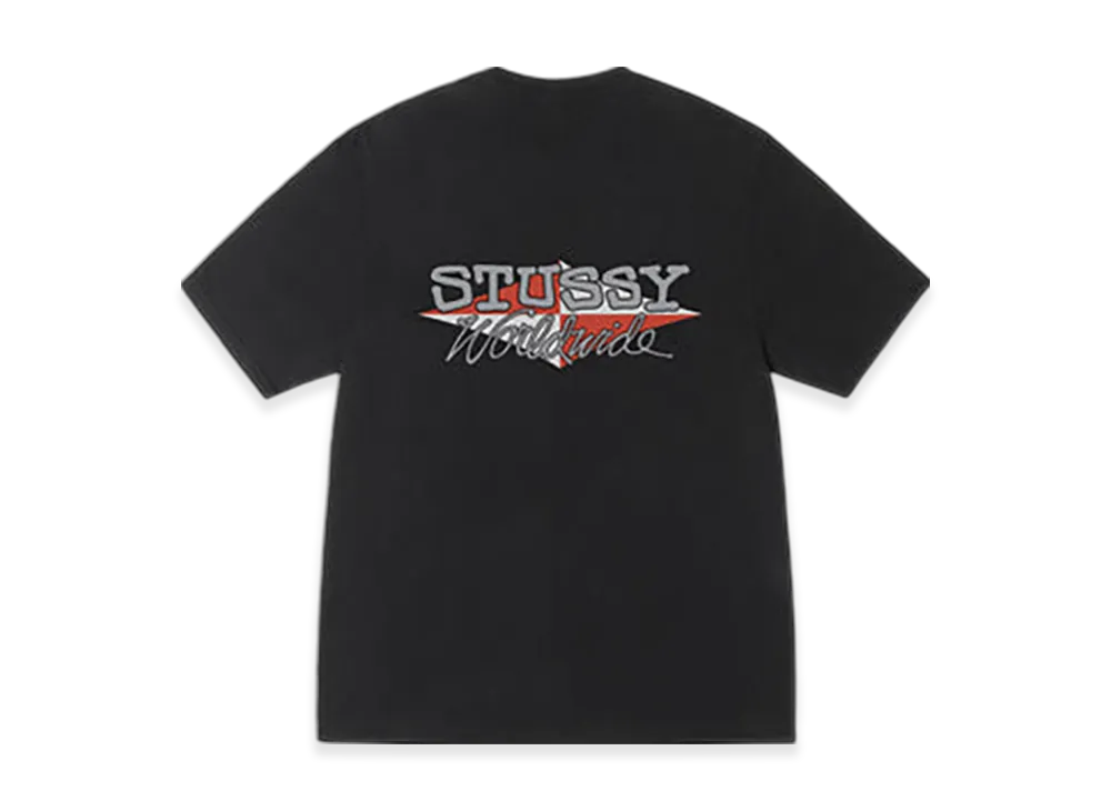 Stussy Worldwide Diamond Tee Pigment Dyed "Black"