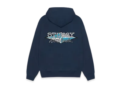 Stussy Worldwide Diamond Hoodie "Navy"
