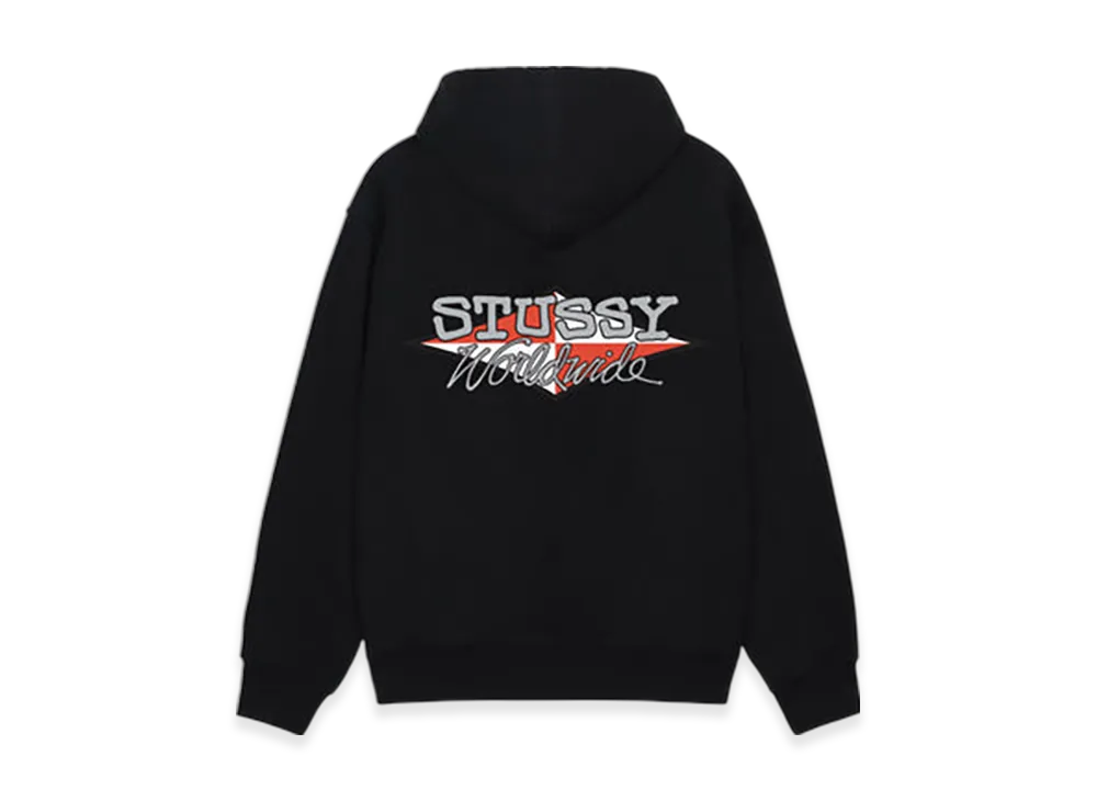 Stussy Worldwide Diamond Hoodie "Black"