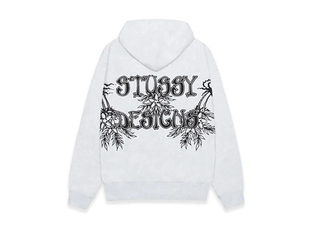 Stussy Wes Palms Hoodie "Ash Heather"