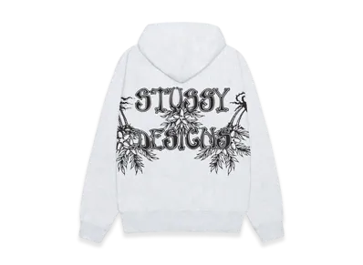 Stussy Wes Palms Hoodie "Ash Heather"