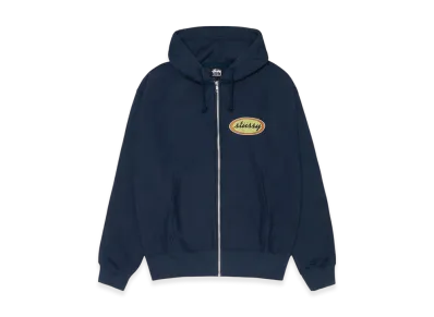 Stussy x Our Legacy Work Shop Oval Zip Hoodie "Navy"