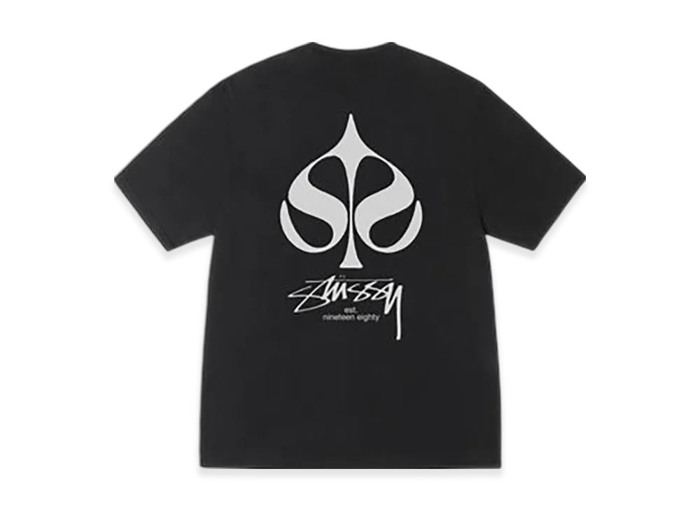 Stussy Spade Tee Pigment Dyed "Black"