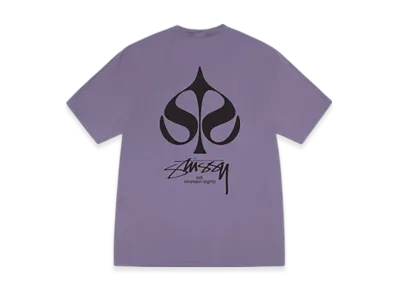 Stussy Spade Tee Pigment Dyed "Grape"