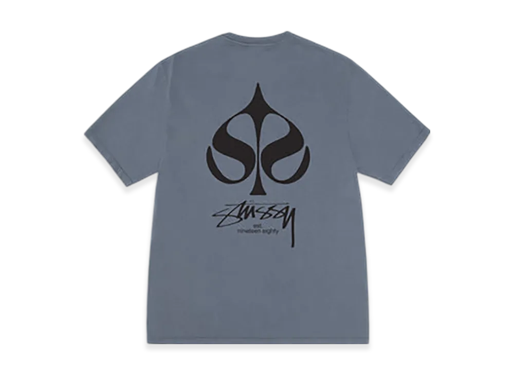 Stussy Spade Tee Pigment Dyed "Navy"