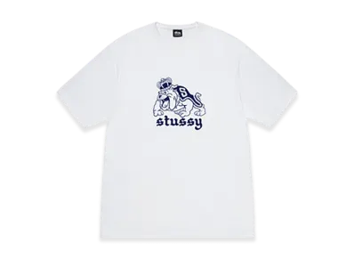 Stussy Bulldog Tee "White"