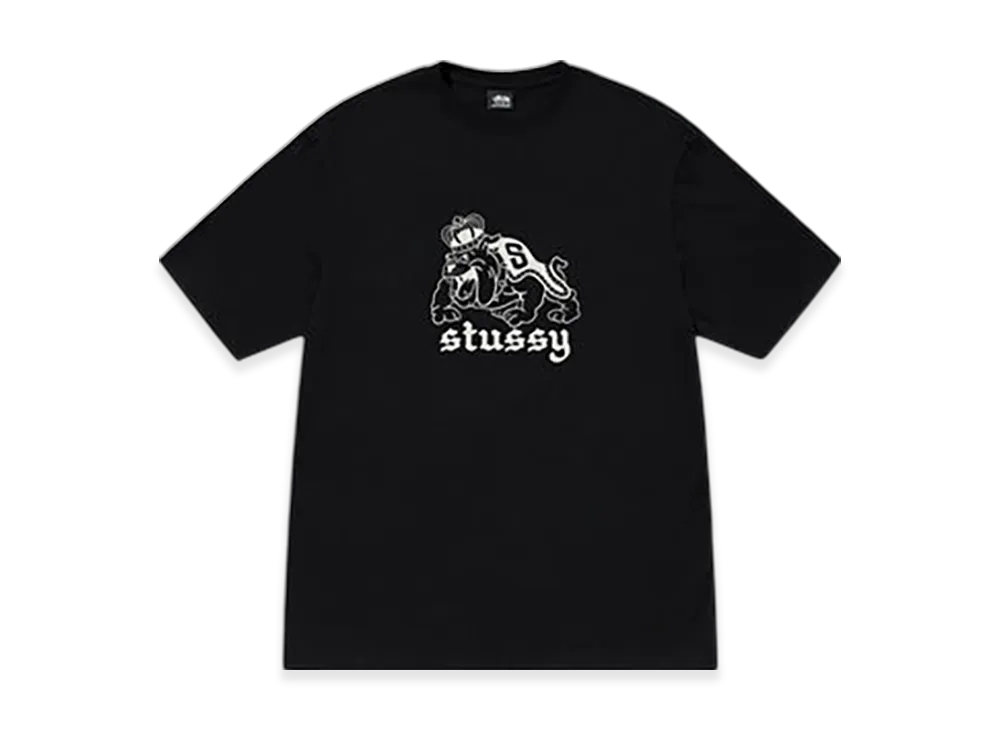 ステューシー ブルドッグ Tシャツ "ブラック"