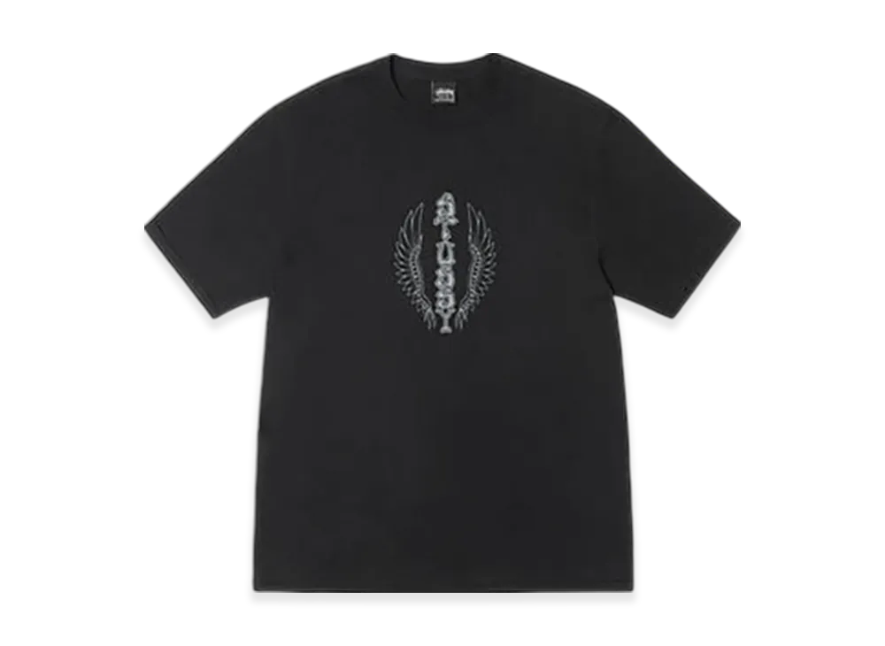Stussy Wes Wings Tee Pigment Dyed "Black"