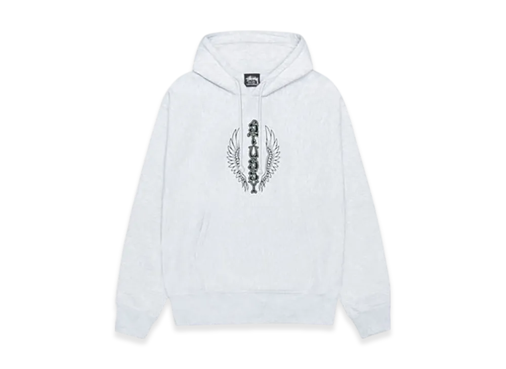 Stussy Wes Wings Hoodie "Ash Heather"