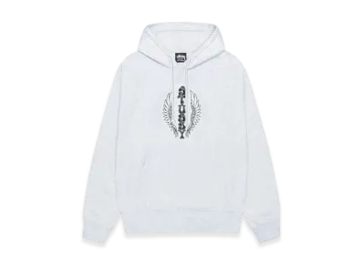Stussy Wes Wings Hoodie "Ash Heather"