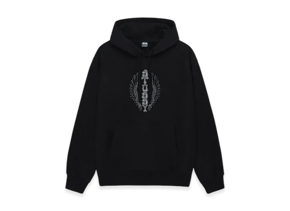 Stussy Wes Wings Hoodie "Black"