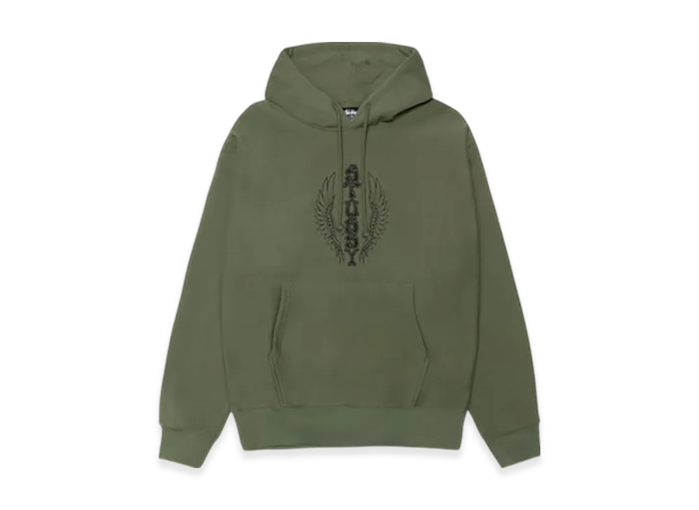 Stussy Wes Wings Hoodie "Olive"