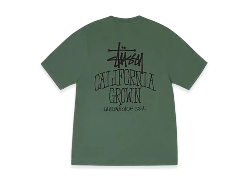 Stussy Cali Grown Tee Pigment Dyed "Pine"