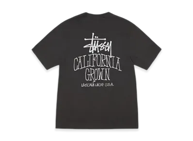 Stussy Cali Grown Tee Pigment Dyed "Faded Black"
