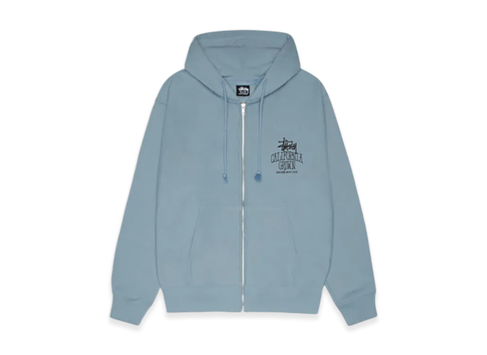 Stussy Cali Grown Zip Hoodie "Slate"