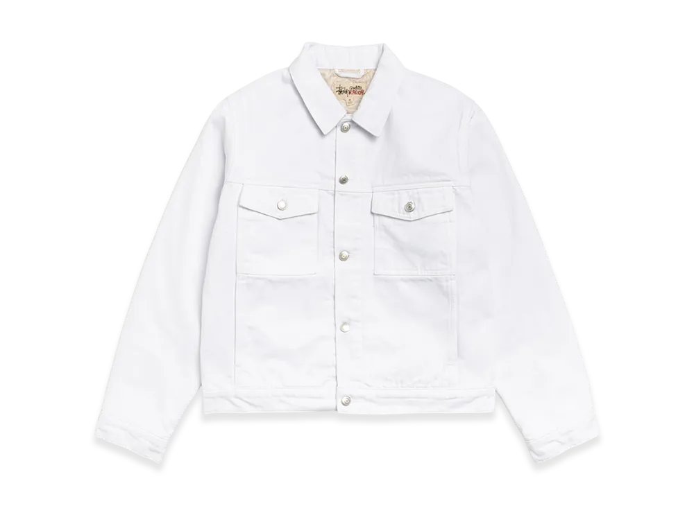 Stussy Lined Denim Trucker "White"