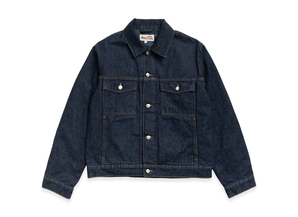 Stussy Lined Denim Trucker "Rinsed Indigo"