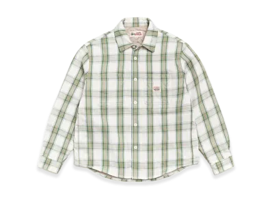 Stussy Lau Plaid Shirt Jacket "Off White"
