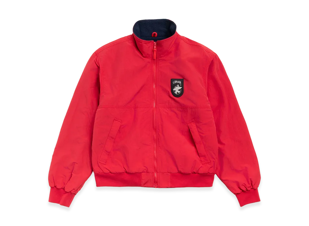 Stussy Polar Fleece Lined Jacket "Red"