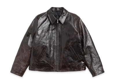 Stussy Garage Jacket Leather "Dark Brown"
