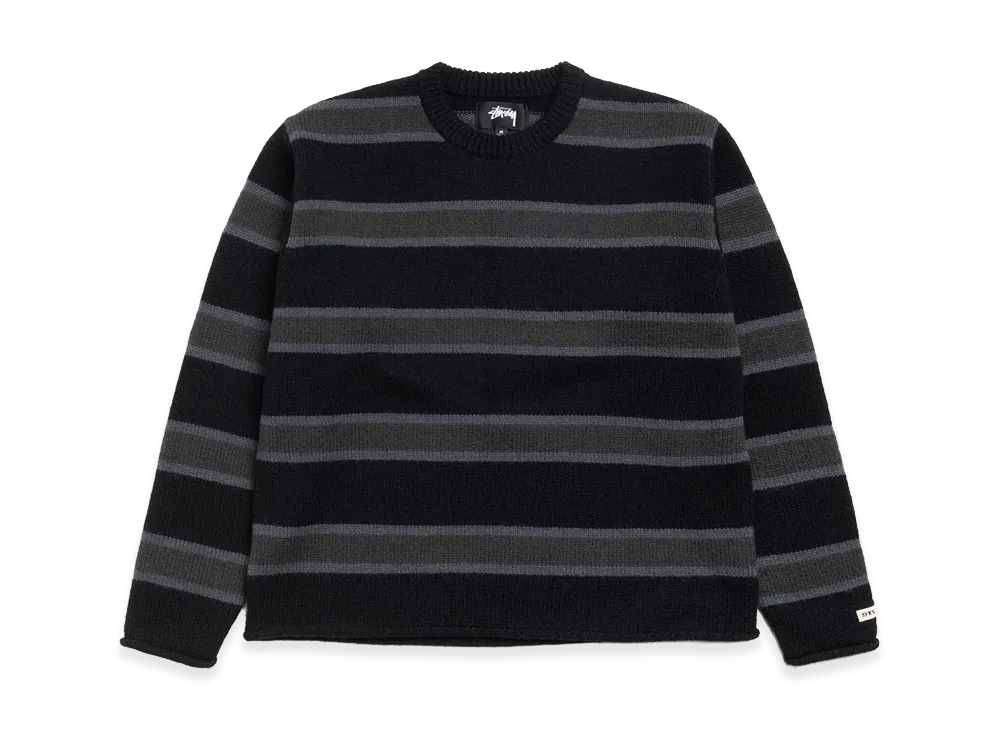 Stussy Striped Wool Sweater "Black"
