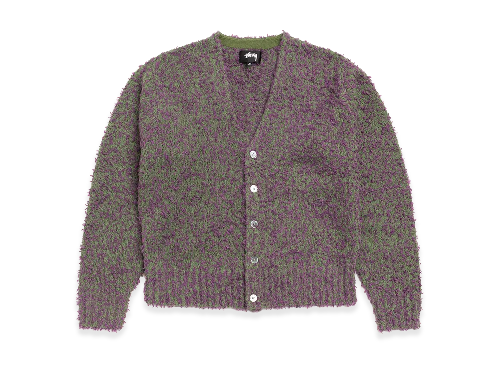 Stussy Textured Cardigan "Purple/Green"