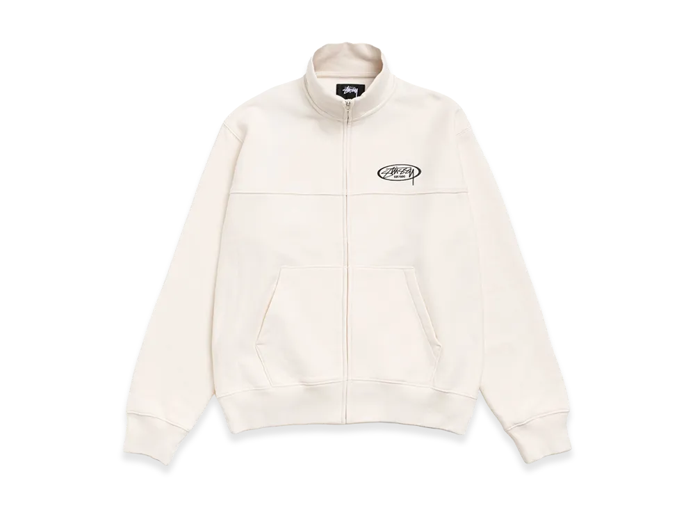 Stussy Fleece Track Jacket "Cream"