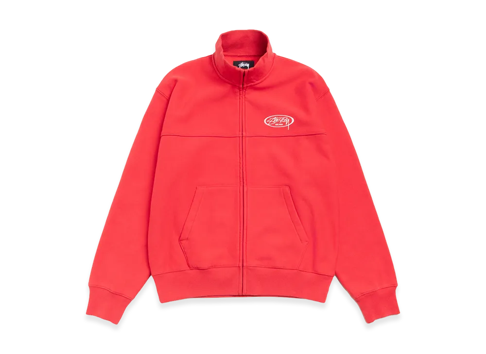 Stussy Fleece Track Jacket "Red"