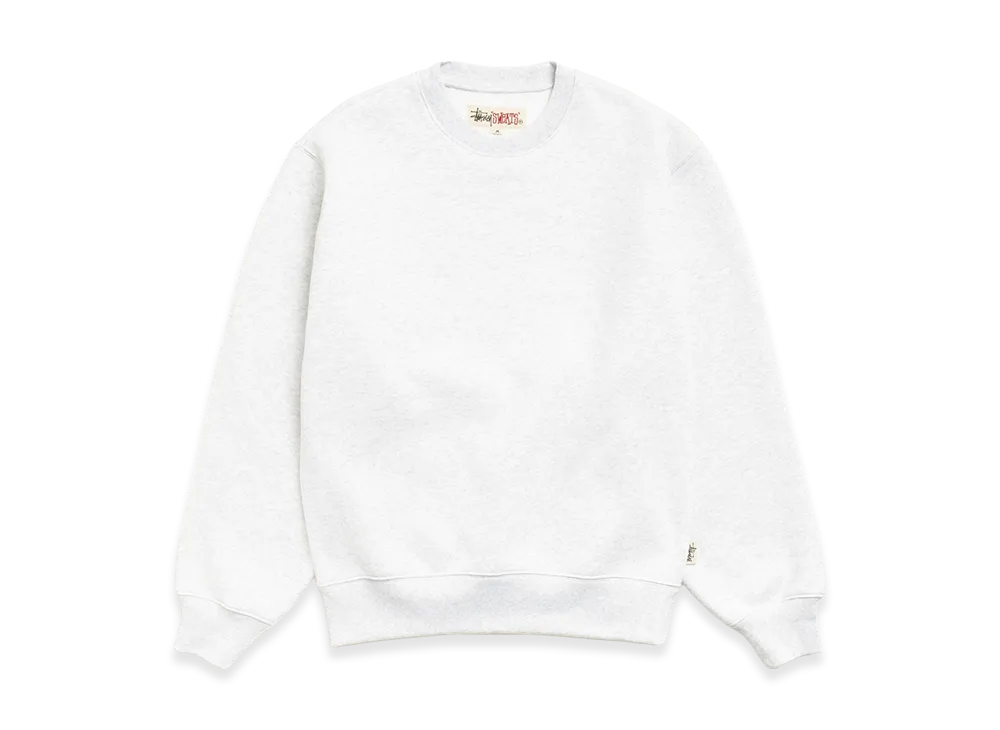 Stussy Fleece Crew "Ash Heather"