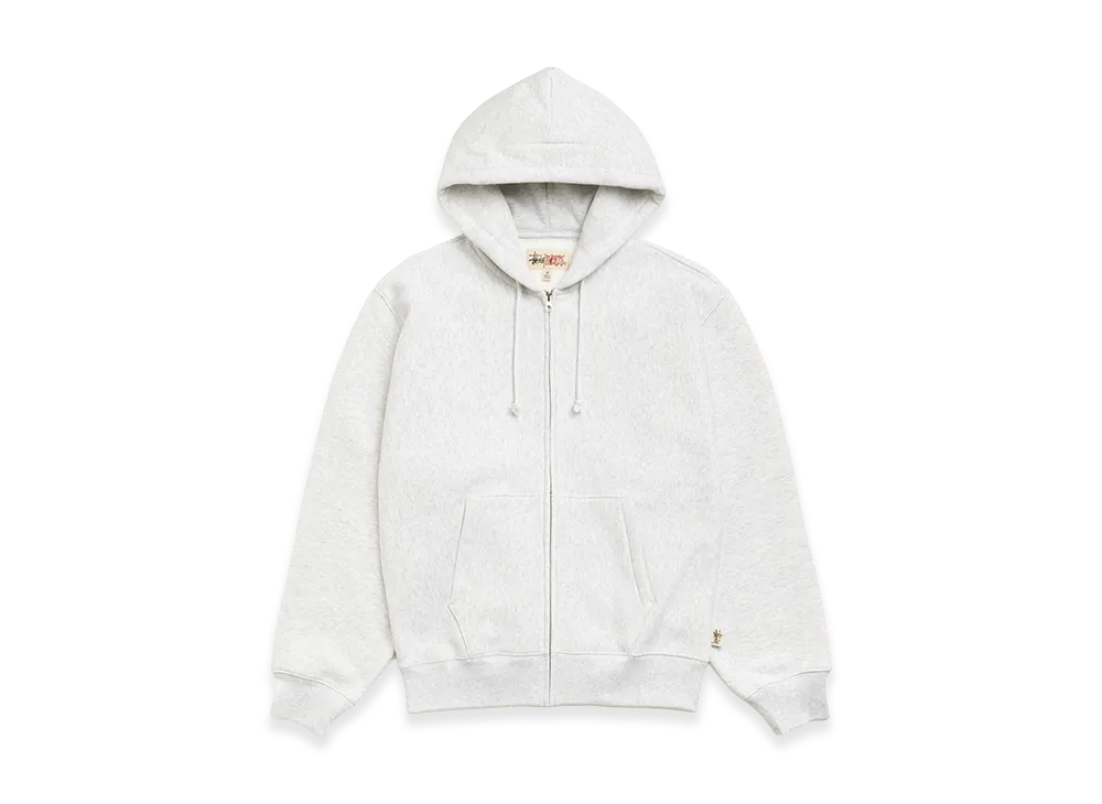Stussy Fleece Zip Hoodie "Ash Heather"