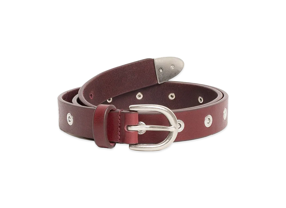 Stussy Rivet Stud Belt "Oxblood"