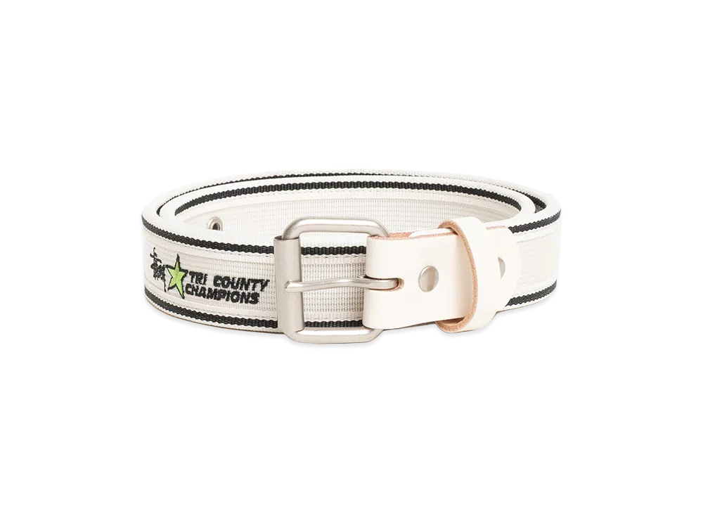 Stussy Tri County Webbing Belt "Bone"