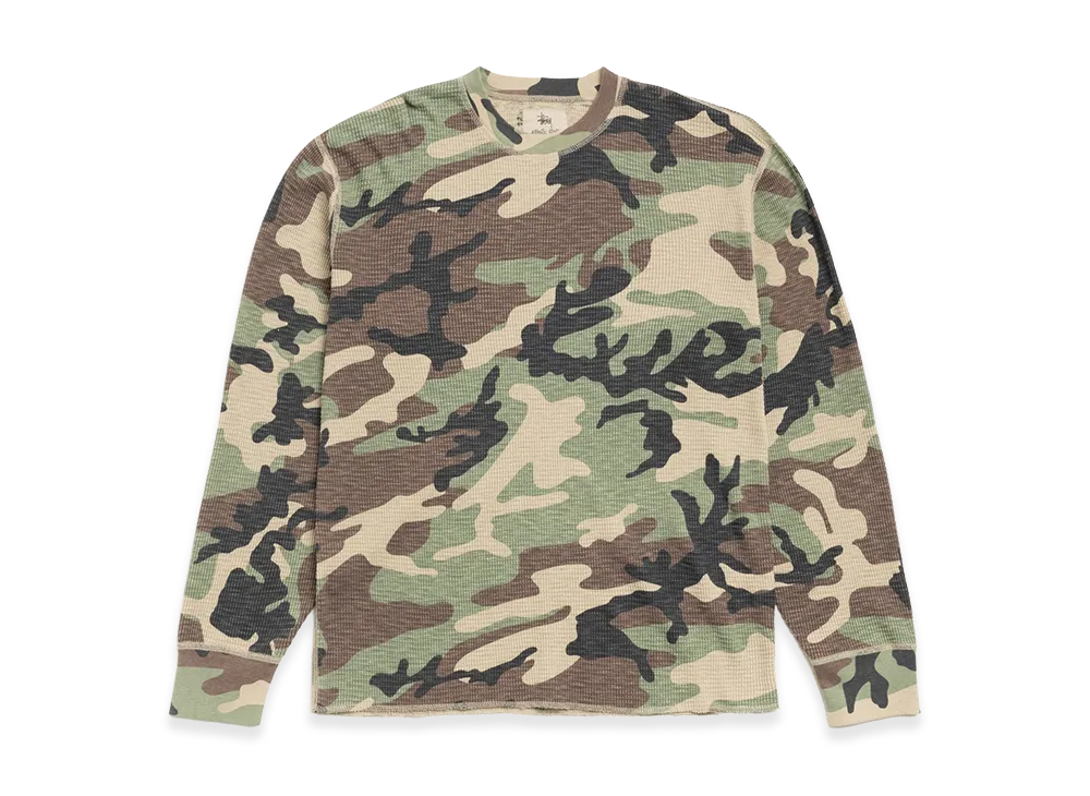 Stussy Pigment Dyed LS Thermal "Camo"