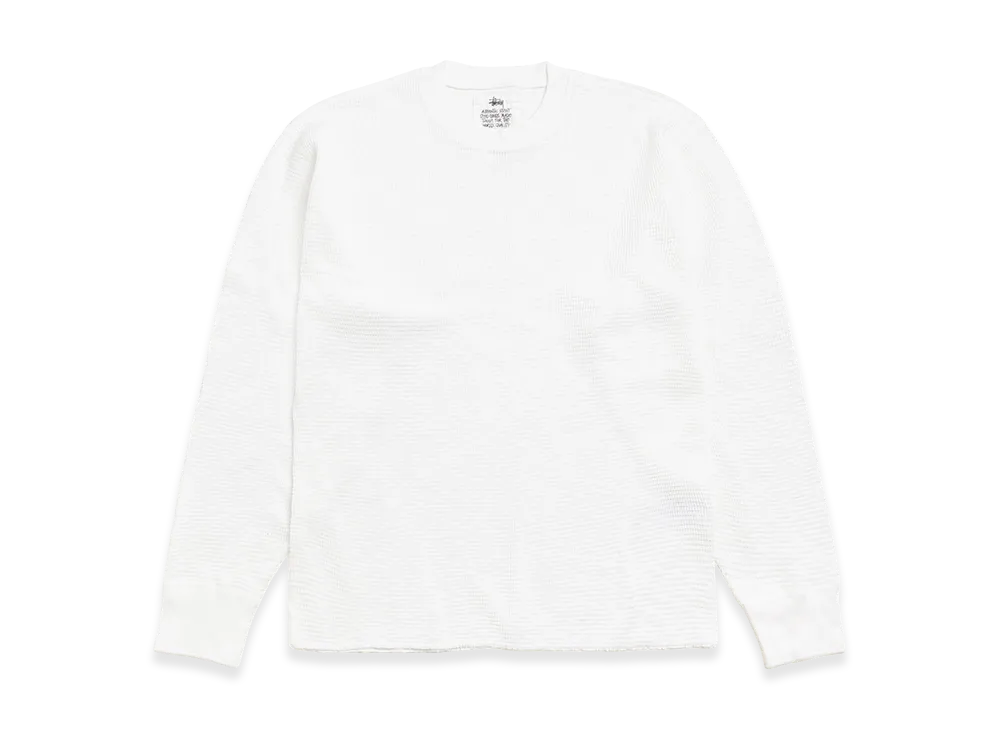 Stussy Pigment Dyed LS Thermal "White"