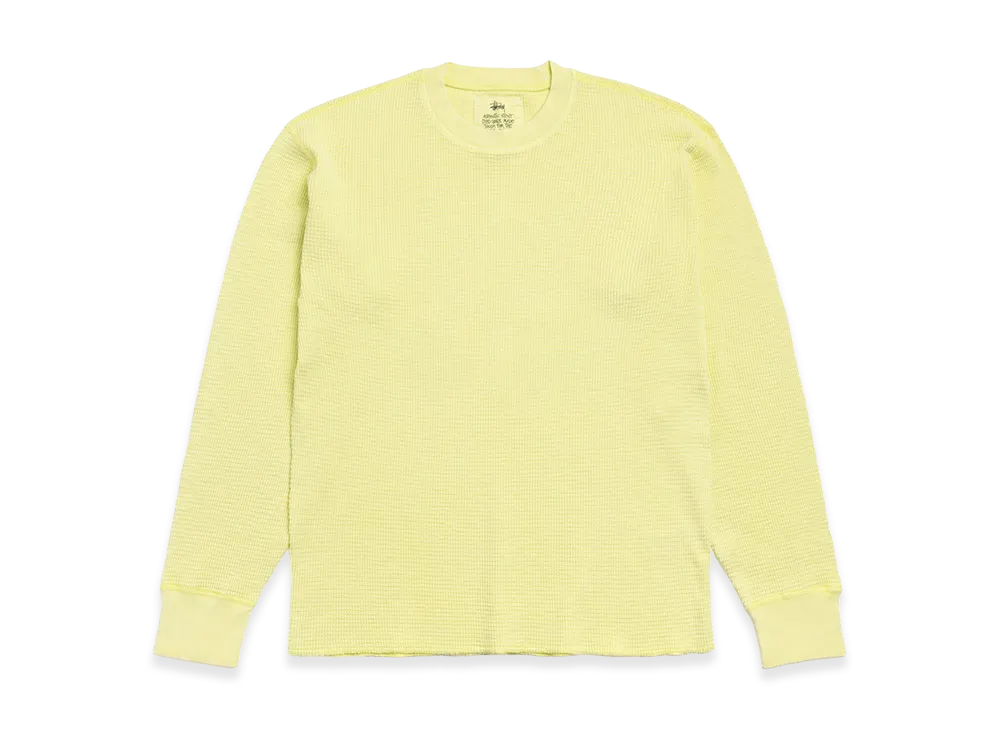 Stussy Pigment Dyed LS Thermal "Lime"